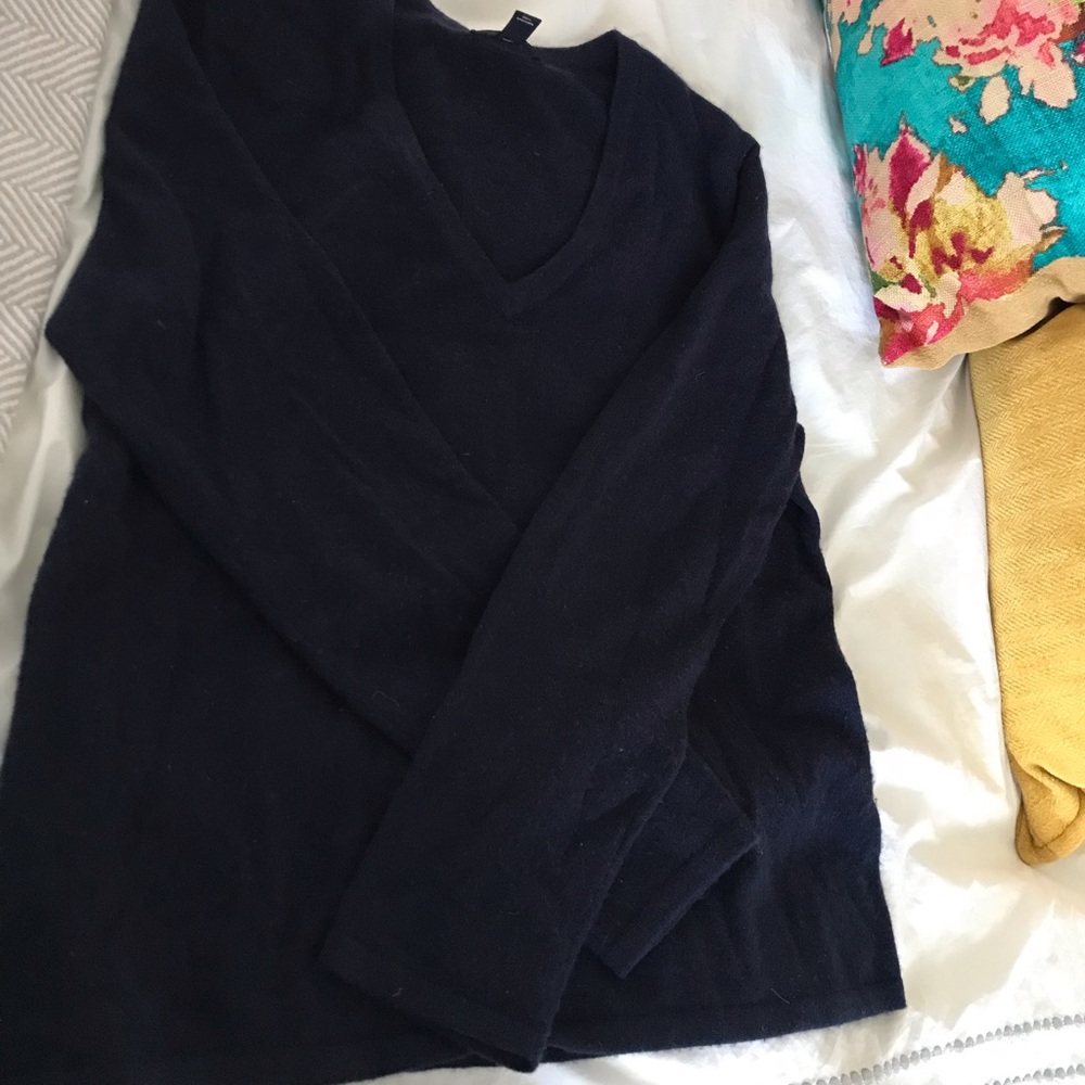 Navy Cashmere Sweater